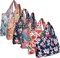 Wrapables Large Foldable Tote Nylon Reusable Grocery Bags, 6 Pack